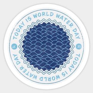 Today is World Water Day Sticker